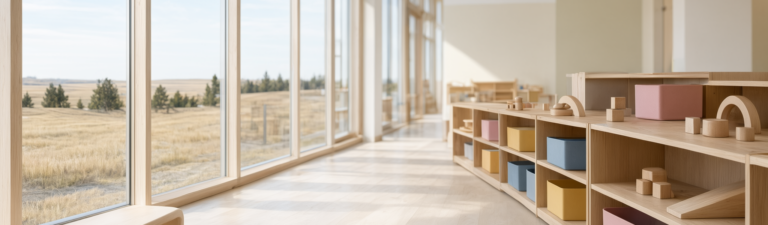 Childcare centre interior in Edmonton